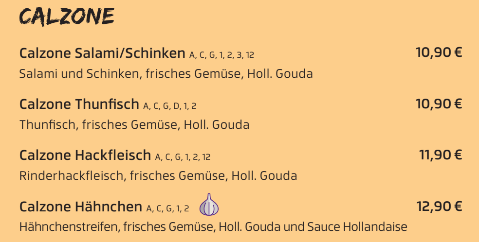 Zusatzstoffe & Allergikerhinweise