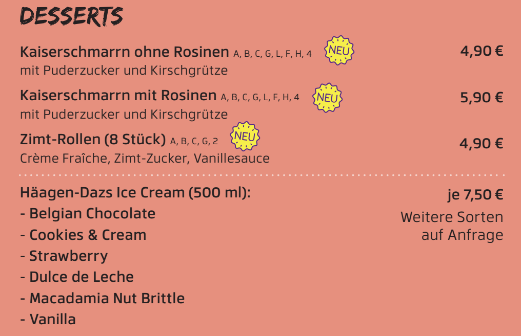 Zusatzstoffe & Allergikerhinweise