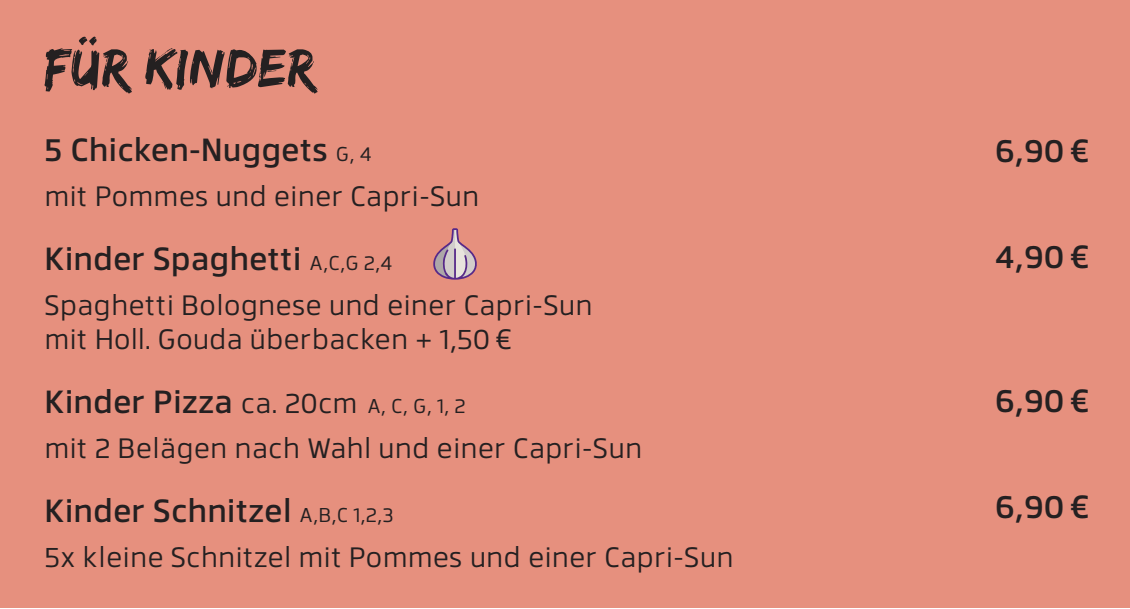 Zusatzstoffe & Allergikerhinweise